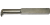 Резец токарный резьбовой для внутренней метрической резьбы 16х16х170 Т15К6