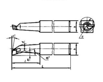 Резец расточной для глухих отверстий 20х20х170 Т5К10
